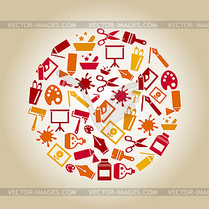 Art circle - vector clip art