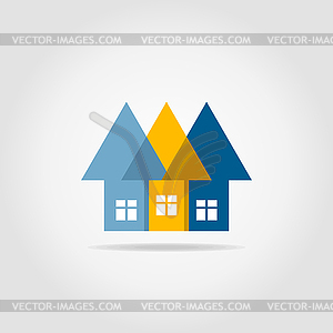 Arrows house - vector clipart