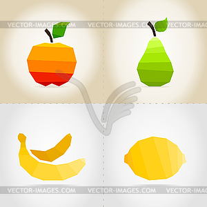 Collection fruit - vector clipart