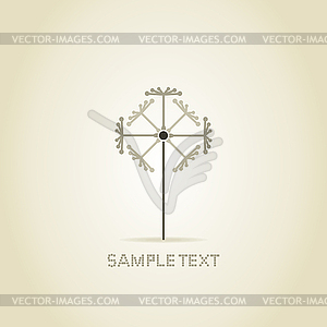 Flower dandelion - vector image