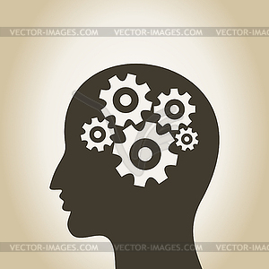 Head gear wheel - vector clip art