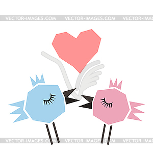 Love bird - vector clipart