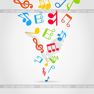 Music wind - vector image