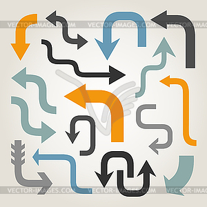 Set of arrows - vector EPS clipart
