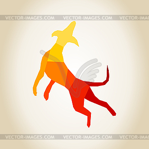 Abstract dog - vector clipart