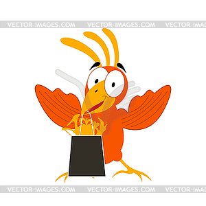 Animation bird - vector clipart