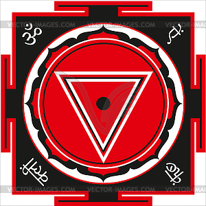 Shri Kali Yantra - vector clipart