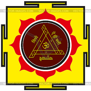 Shri Shakti-Bisa yantra - vector EPS clipart