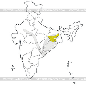 Jharkhand - vector clipart