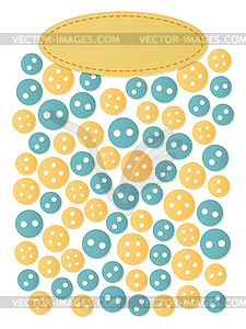 Sewing background - vector clipart