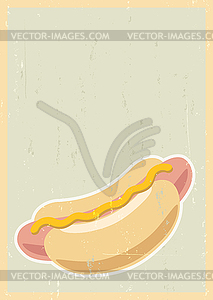 Hot dog background - vector EPS clipart