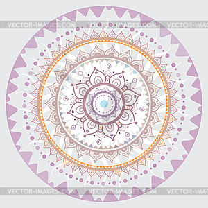 Mandala. Indian decorative pattern - vector image