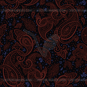 Seamless Paisley background - vector image