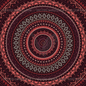 Mandala. Indian decorative pattern - vector clipart