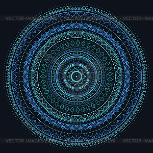 Мандалы. Индийский орнамент - графика в векторном формате