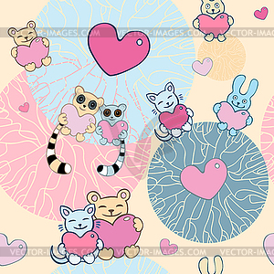 Lovely background - vector clip art