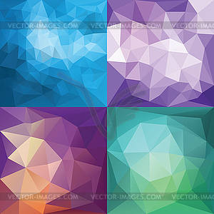 Polygonal Geometric backgrounds - vector image