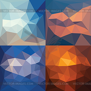 Polygonal background - vector image