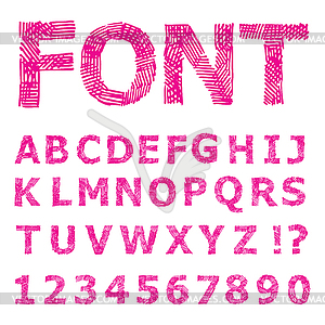 Grunge Alphabet - vector image