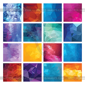 Polygonal background - vector image