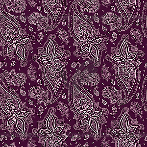 Seamless Paisley background - vector image