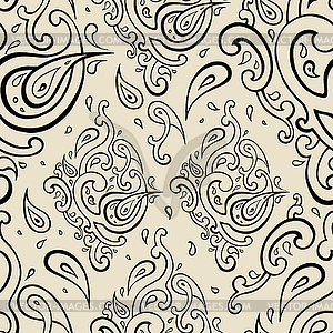 Seamless Paisley background - vector clip art