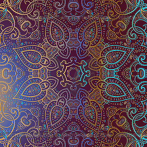 Mandala. Indian decorative pattern - vector image