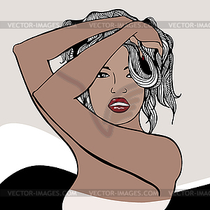 Beautiful Lady - vector clipart
