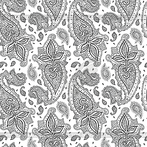 Seamless Paisley background - vector image