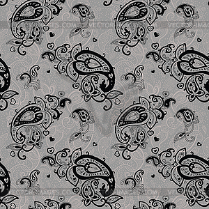 Seamless Paisley background - vector image