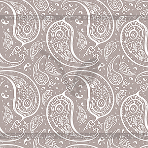 Seamless Paisley background - stock vector clipart