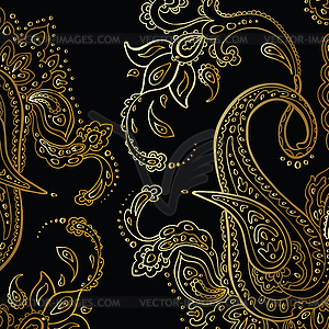 Paisley background. ornament - royalty-free vector clipart