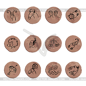 Horoscope. Zodiac set - vector image