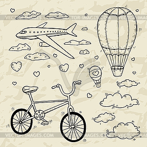 Travel and tourism labels collection - vector clip art