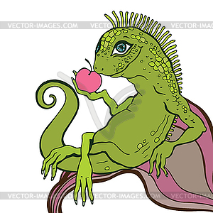 Lizard - color vector clipart