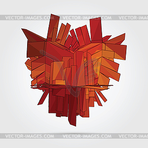  Abstract 3D geometric  - vector clipart