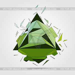  Abstract 3D geometric  - vector clipart