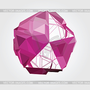  Abstract 3D geometric  - vector image