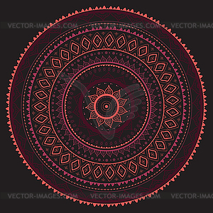 Mandala. Indian decorative pattern - vector clipart