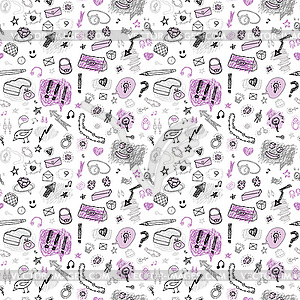 Accessories. seamless pattern - vector image