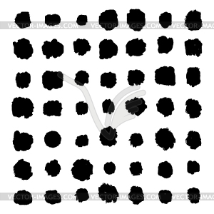Ink splatters. Grunge design elements collection - vector clipart