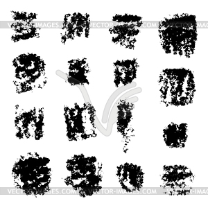 Ink splatters. Grunge design elements collection - vector clipart