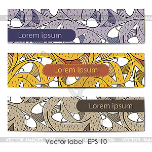 Floral cards - vector clipart