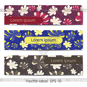 Floral cards - vector image