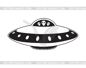 Flying saucer - vector image