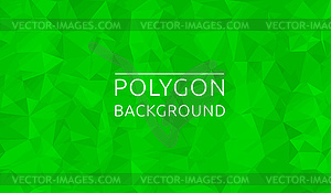 Polygonal green background - royalty-free vector clipart