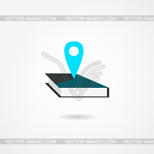 Book icon - vector image