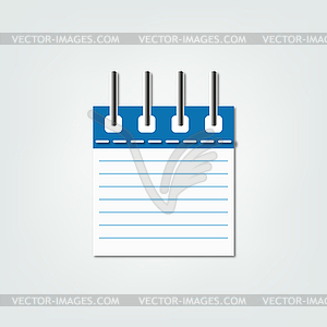 Notebook icon - vector clipart