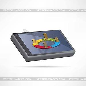 Phone business icon - vector image