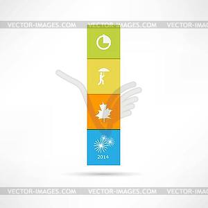Season icon - vector image